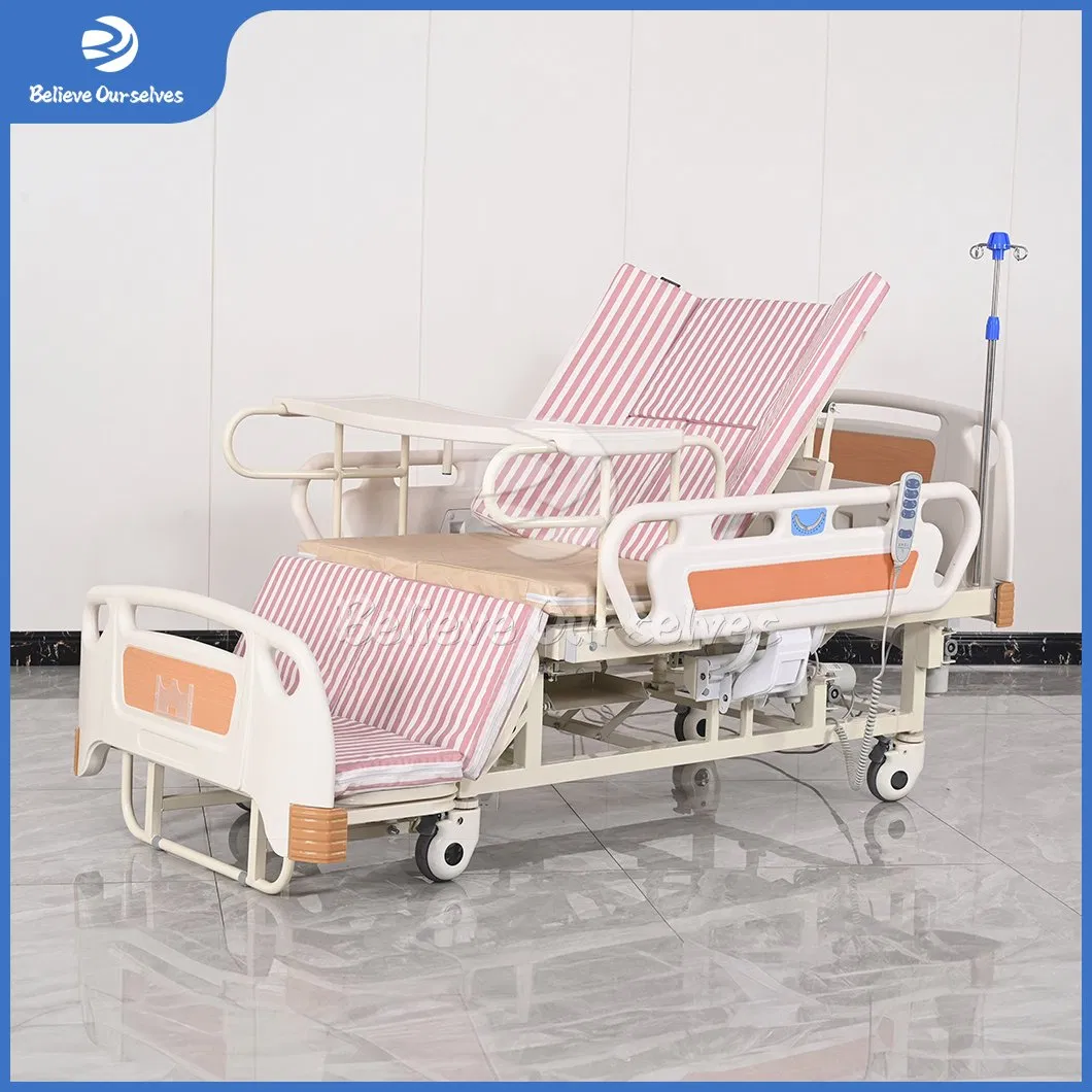 Huaren Manual Nursing Bed Distributor C05-1 China Standard Smart Patient Healthcare Multifunction Functions Medical Home Nursing Electric Hospital Bed