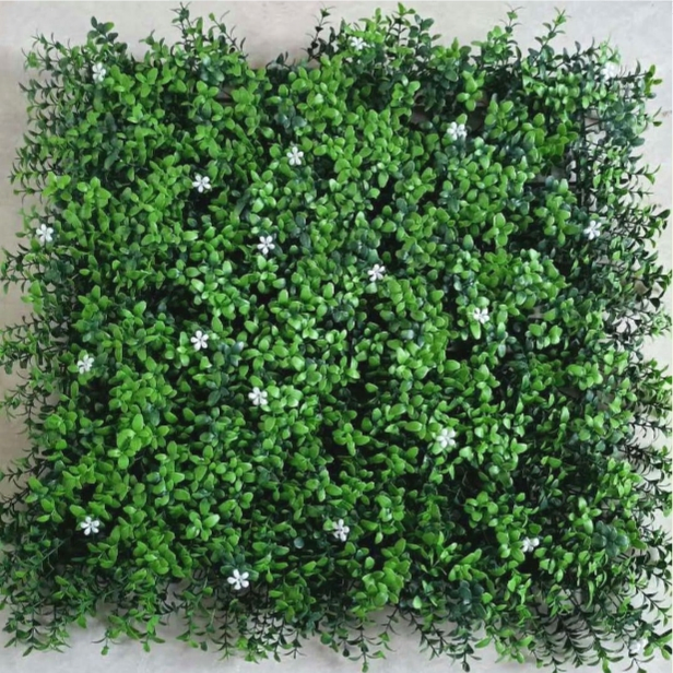 Wholesale 50*50cm Fake Plastic Artificial Grass Wall Panels for Outdoor Decor