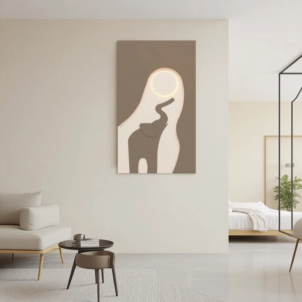 Contemporary Abstract 3D Painting: Unique Wall Art Decor for Stylish Home Decor: