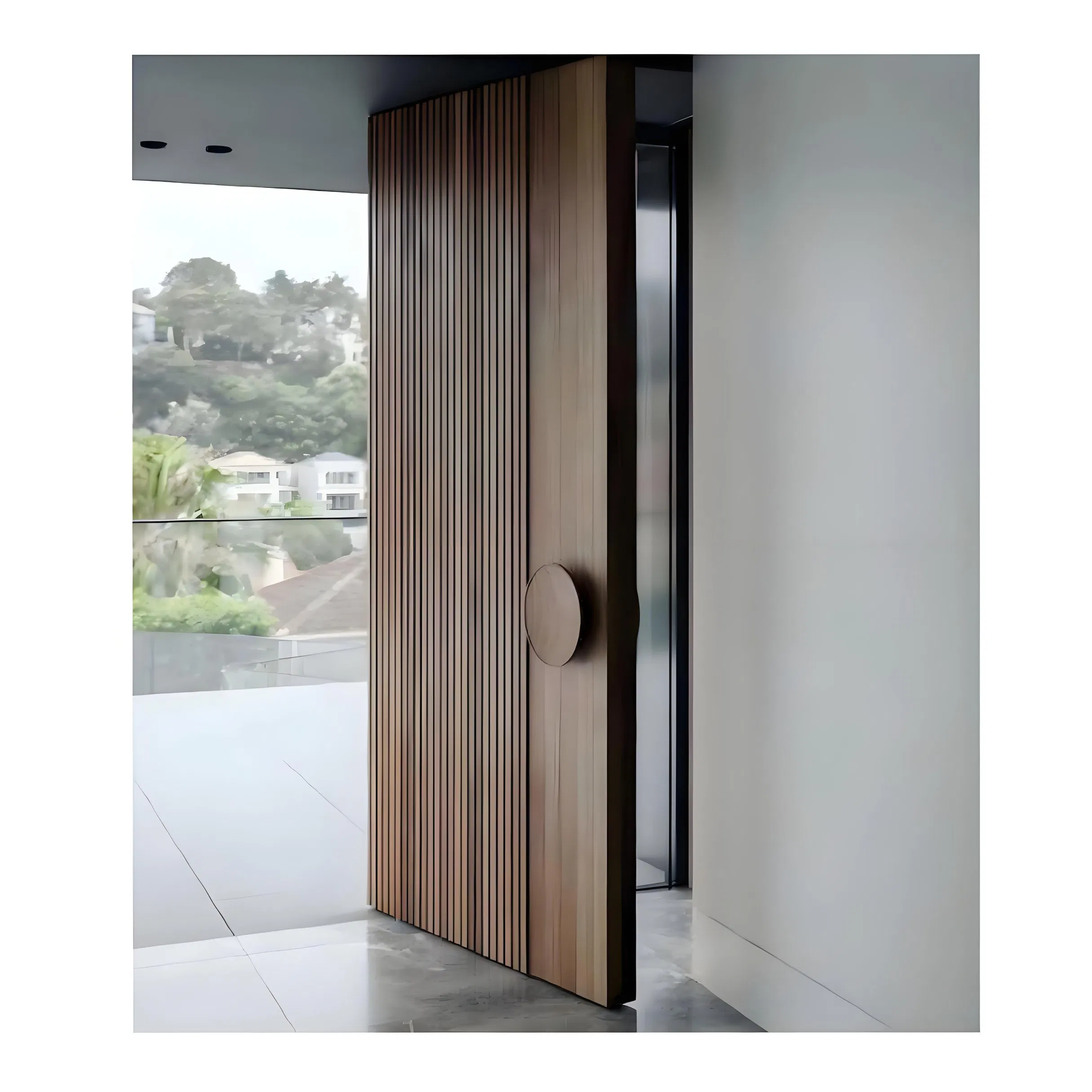 Modern Iron Smart Lock Steel Security Metal Entrance Front Doors for Homes