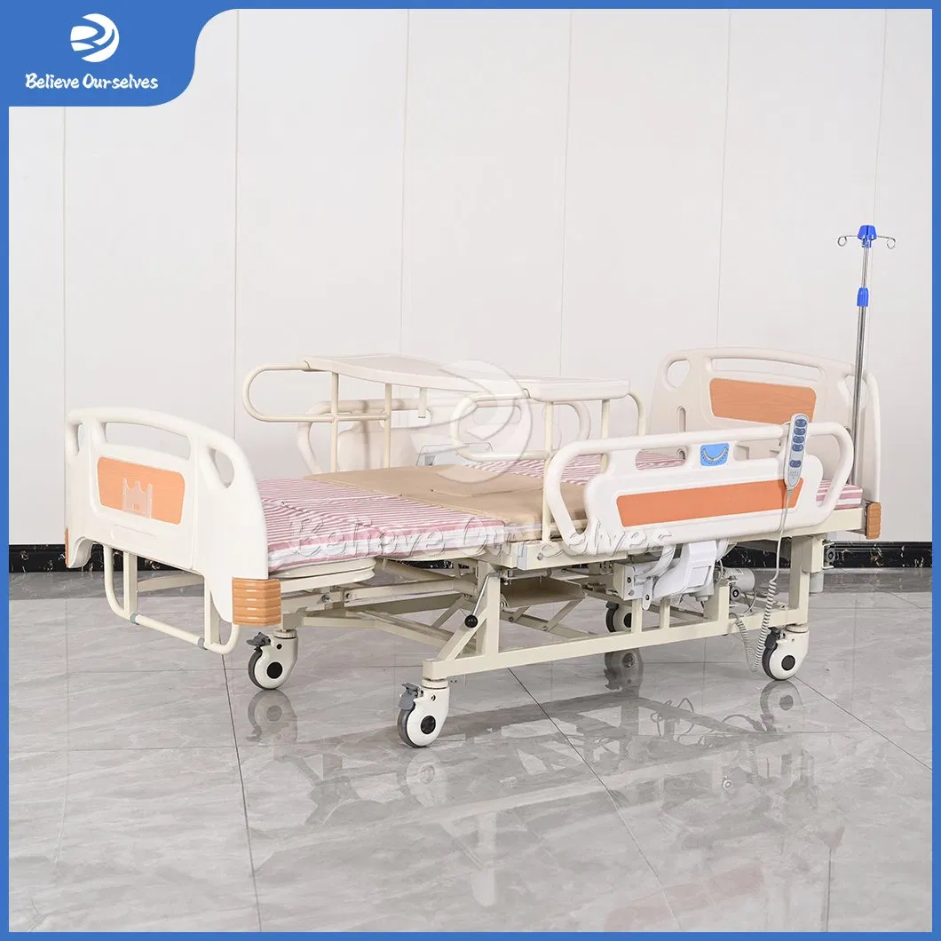 Huaren Manual Nursing Bed Distributor C05-1 China Standard Smart Patient Healthcare Multifunction Functions Medical Home Nursing Electric Hospital Bed