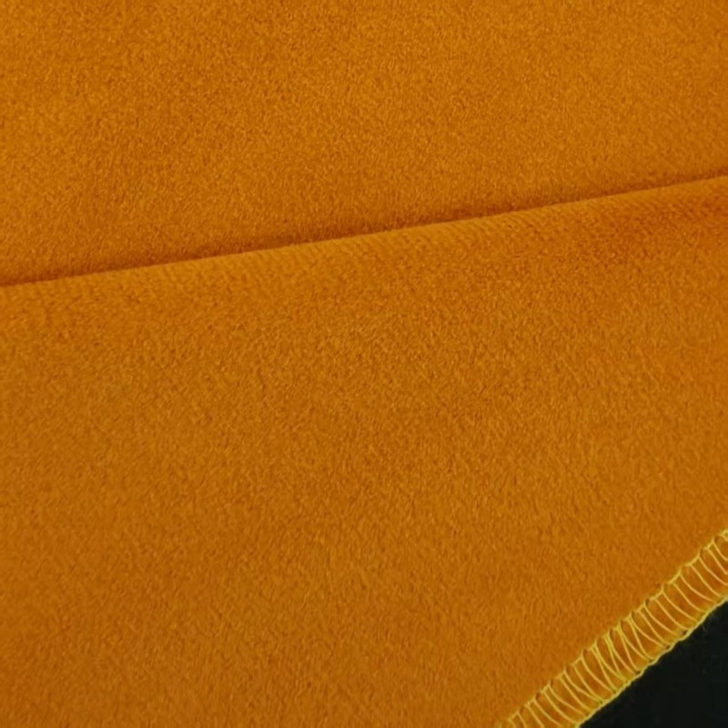 280g 100% Polyester Professional Theater Orange - Yellow Fr Stage Velvet Drape/Curtain
