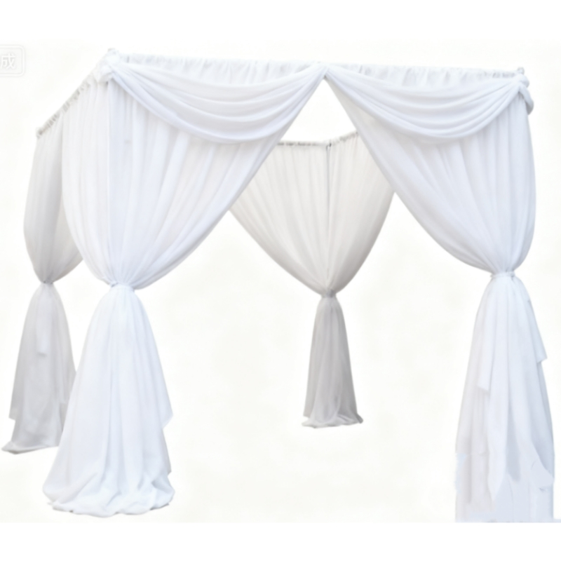 Custom Color Fireproof Chiffon Curtain Drape for Wedding/Party/Banquet Backdrop