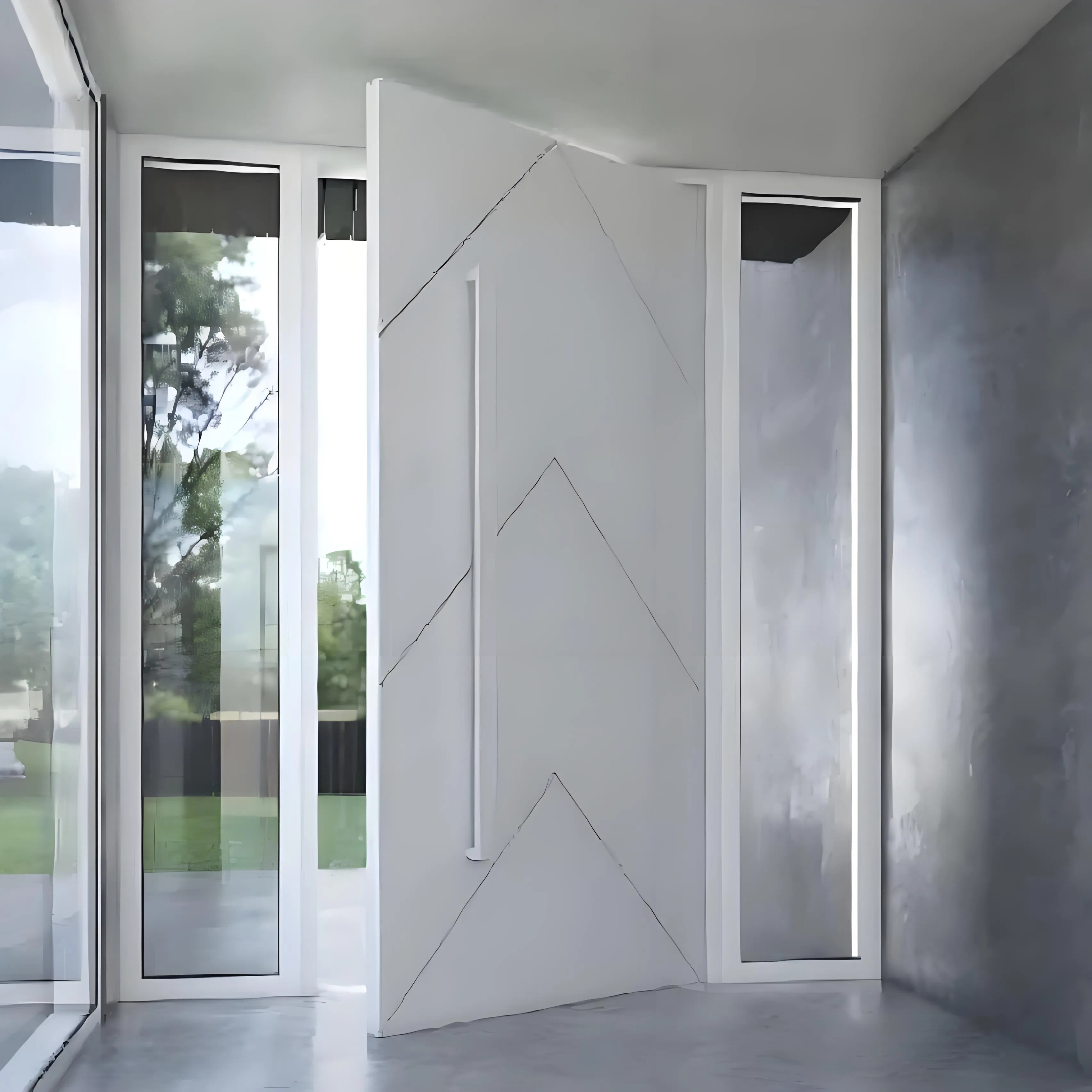 Modern Iron Smart Lock Steel Security Metal Entrance Front Doors for Homes