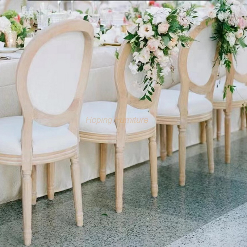 Modern Modern Farmhouse Dining Room Furniture Restaurant Wedding Furniture Wood Chairs with Dining Table