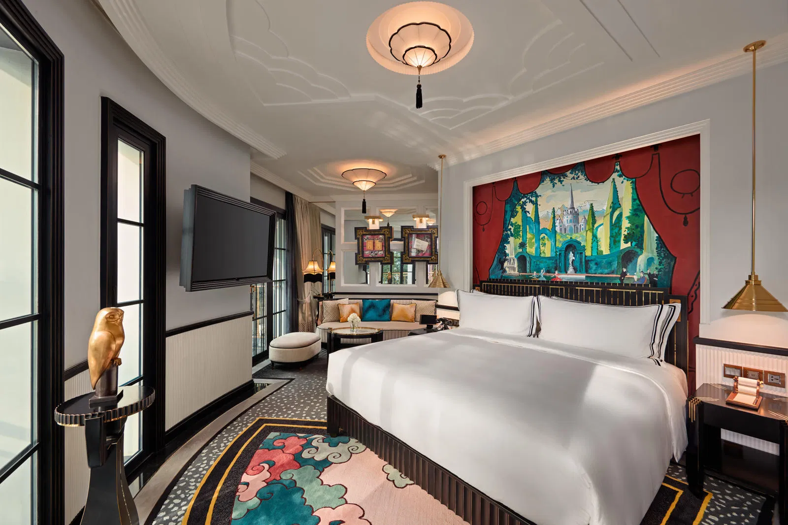 Elegance Royal Luxury Furniture Living Room Bathroom Double King Size Bed Bedroom Furniture