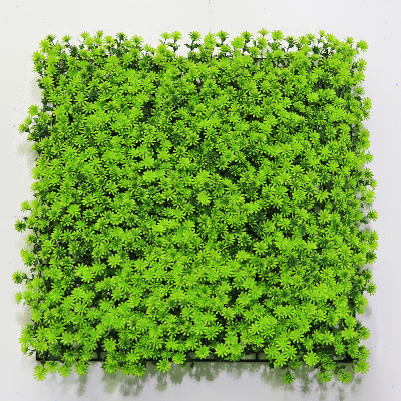 Grass Wall Tile Plants Wall Panel Green Grass Mat Artificial for Background Home Decor