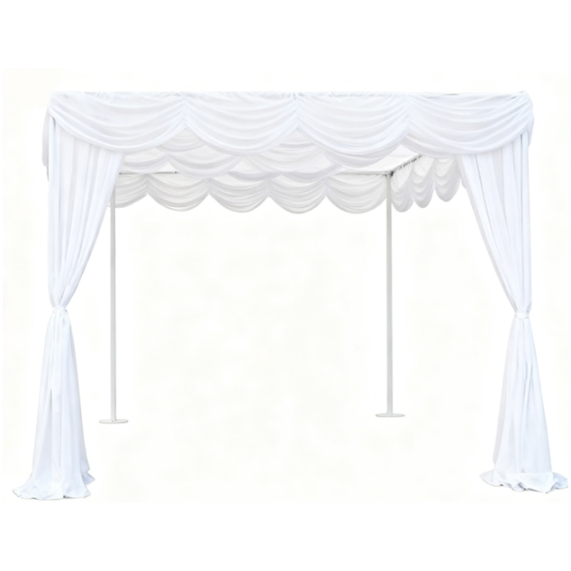 Custom Color Fireproof Chiffon Curtain Drape for Wedding/Party/Banquet Backdrop