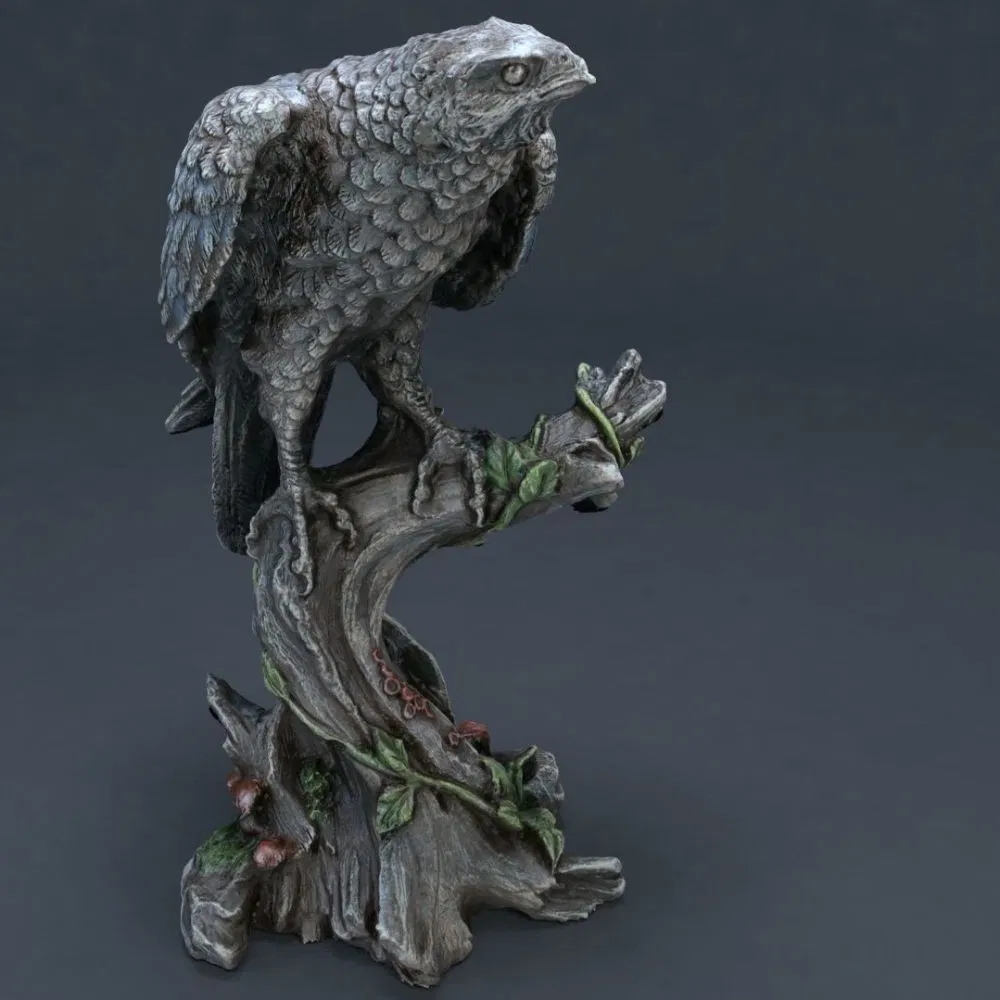 Outdoor Bird Ravens Rest Figurine 5