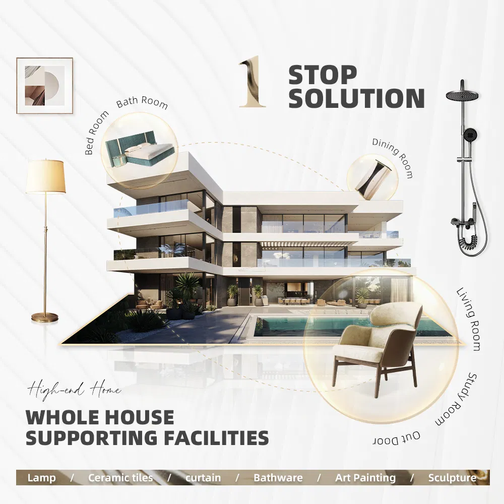 Premium Luxury Mansion Furniture Turnkey Solution One Stop Custom Sourcing Living Room Furniture for Interior Designer