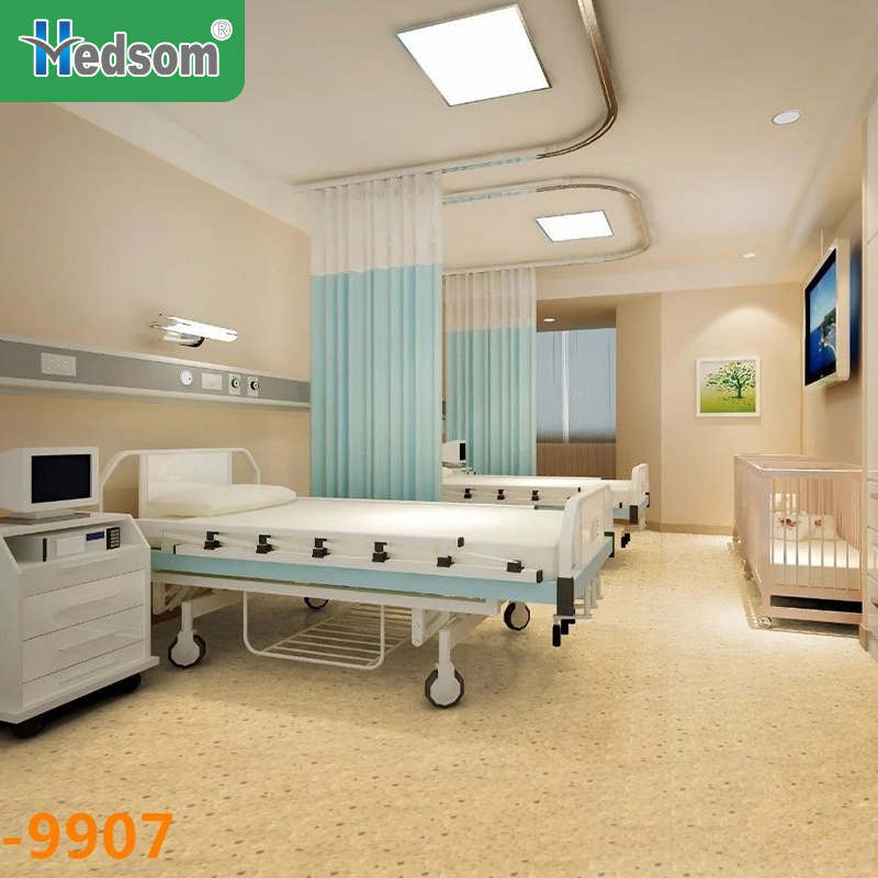 Fireproof Vinyl Flooring PVC Floor Covering in Roll PVC Sheet