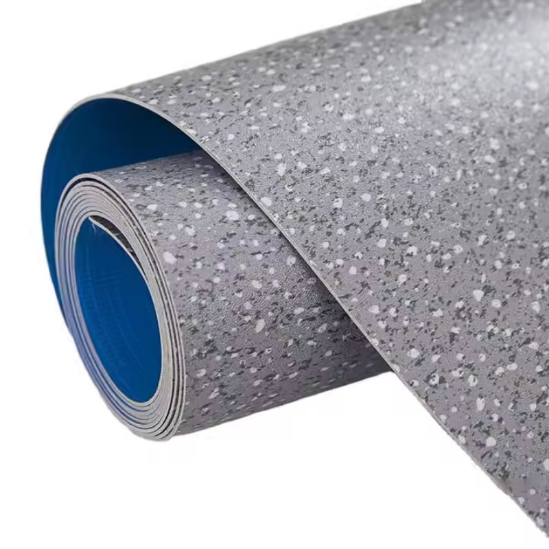 High Quality PVC Vinyl Flooring Roll Waterproof Non-Slip Heterogeneous Floor Covering for Office