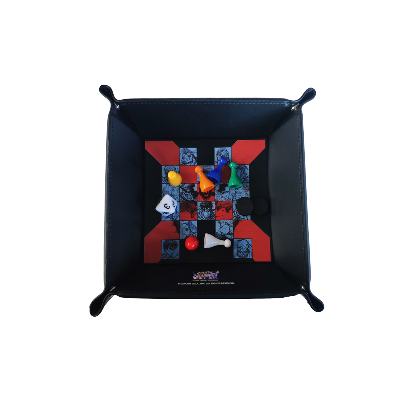 Portable Travel Leather Game Dice Bag Storage Bags Basket Home Organization