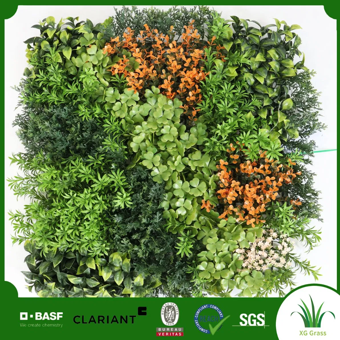 Environmental Friendly High Quality Industry Leading Synthetic Plastic Green Wall with PE