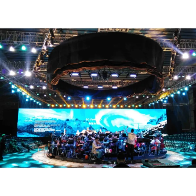 Fireproof Stage Circular Lifting Velvet Curtain