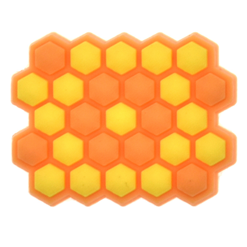 Cute Cartoon Bee PVC Soft Rubber Decorative Buckle for Hole Shoes, Shoe Flowers, Shoe Buckles, Wristbands, and Phone Case Accessories in Stock.