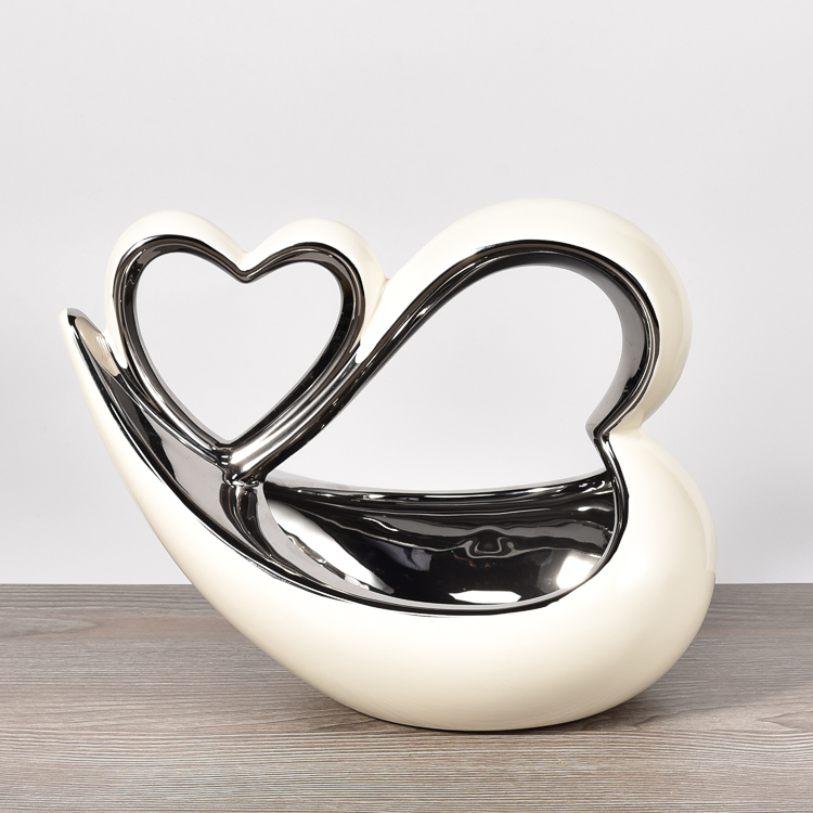 Wholesale Heart Decoration Ceramic Home Handicraft Item