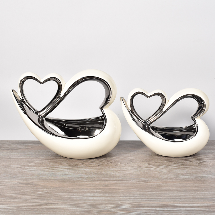 Wholesale Heart Decoration Ceramic Home Handicraft Item