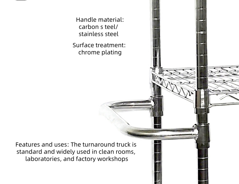 Multi-Layer Wire Mesh Shelving Unit with Wheels for Warehouses