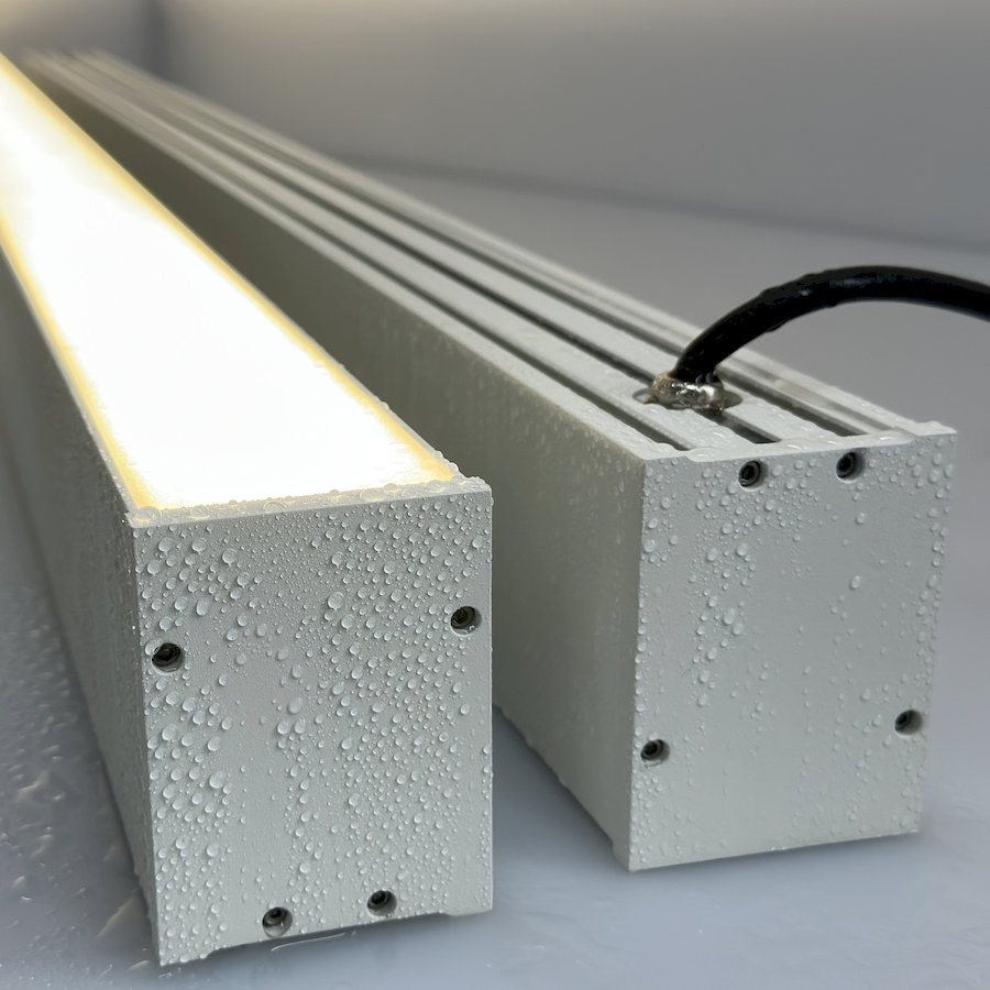Waterproof LED Linear Lighting Fixture with IP65 Rating for Wet Locations