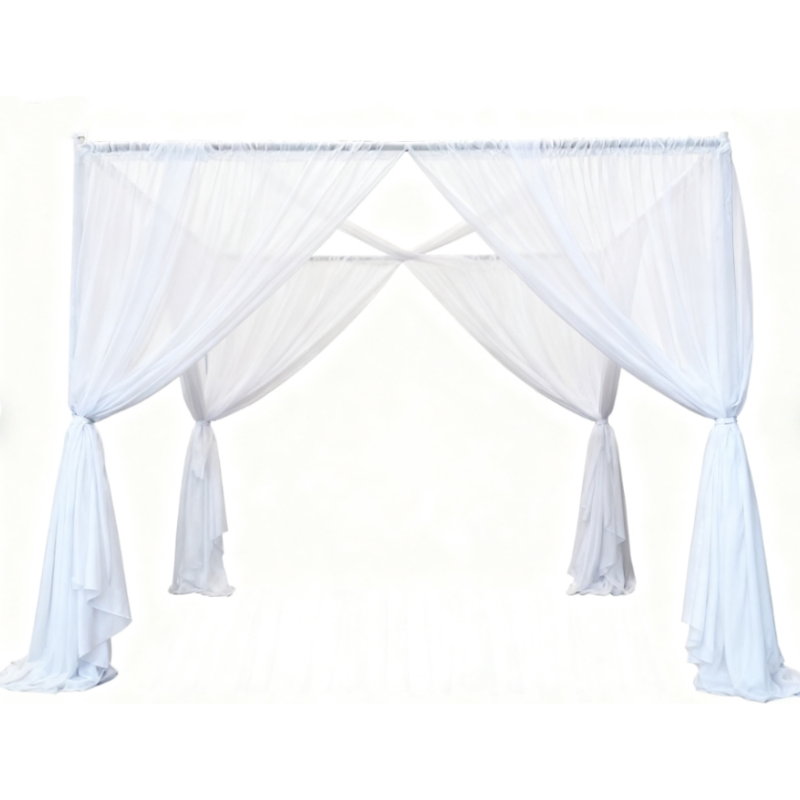 Custom Color Fireproof Chiffon Curtain Drape for Wedding/Party/Banquet Backdrop