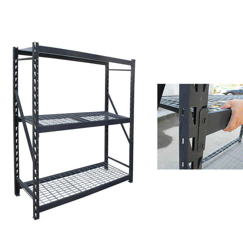 Custom Heavy Duty Shelving 300 Kg Layer Garage 4 Tier Warehouse Storage Metal Stacking Shelf Rack Unit for Warehouse