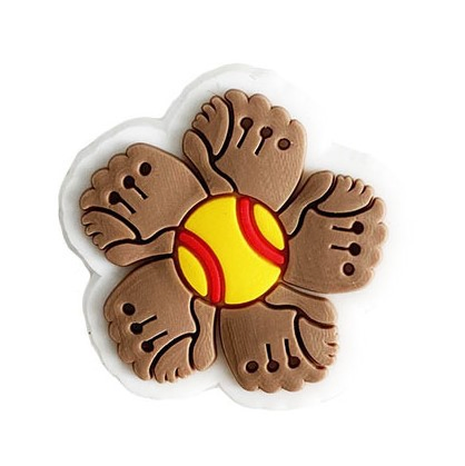 Small PVC Softball Decorative Case for Phone Accessories