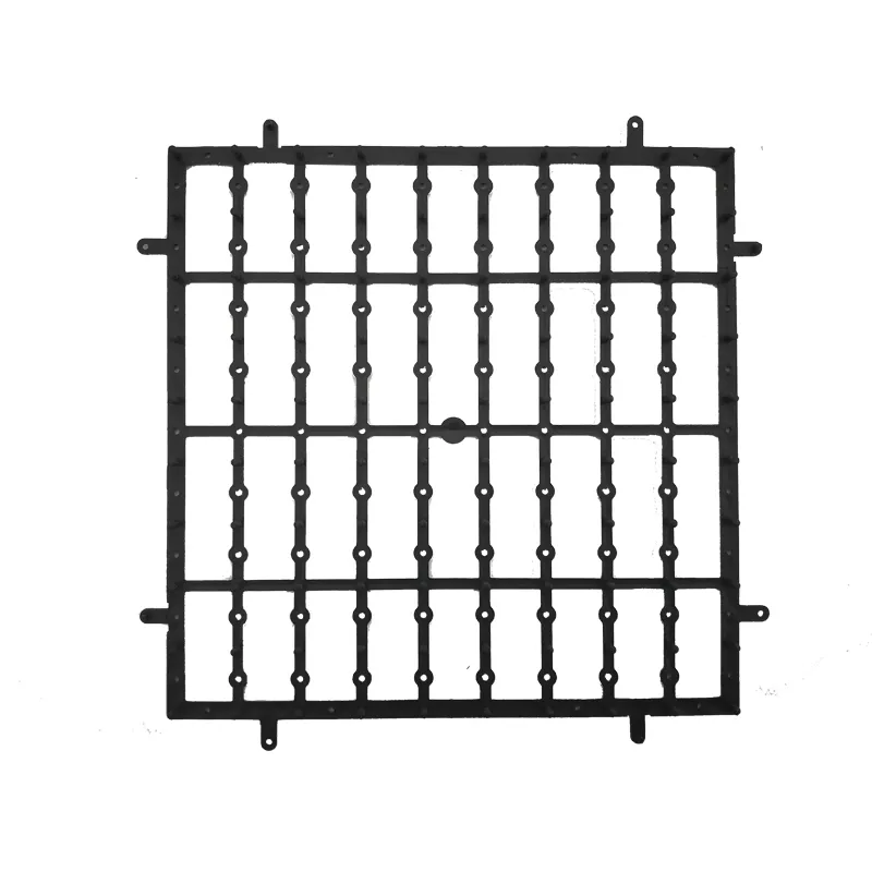 Black grid lock bottom plate
