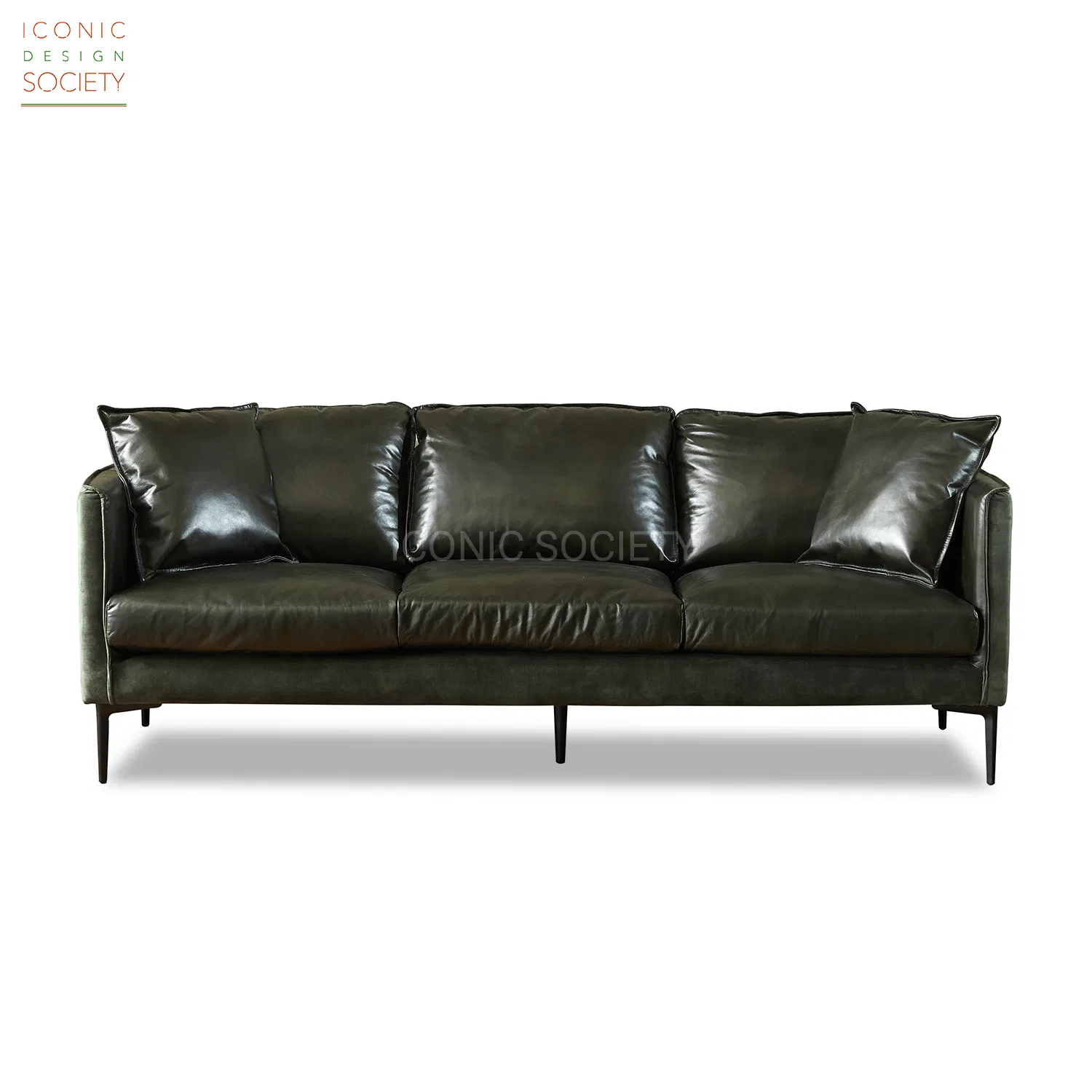 Living Room Furniture Hotel Iron Legs Leisure Couch Sets Velvet Fabric Genuine Leather Sofa Set Home Furniture