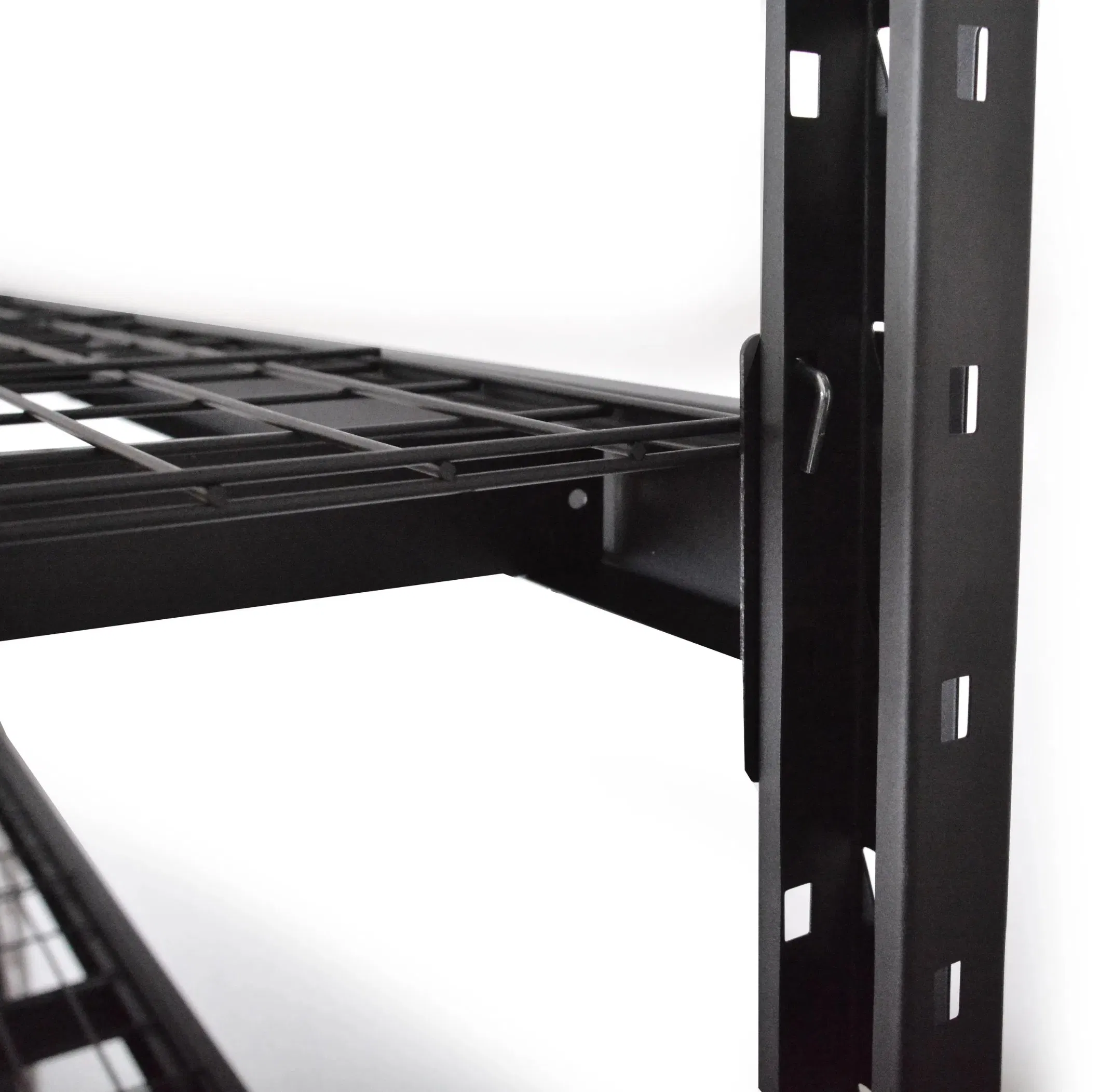 4 Shelf Adjustable Metal Garage Shelving Unit with Wire Decking