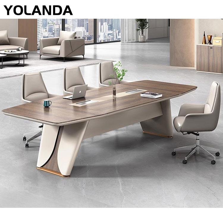 Yolanda Office Furniture Meeting Desk Set 6 Green Tables Hexagon Wooden for Classy Wheels White 12 Metal Legs Conference Table
