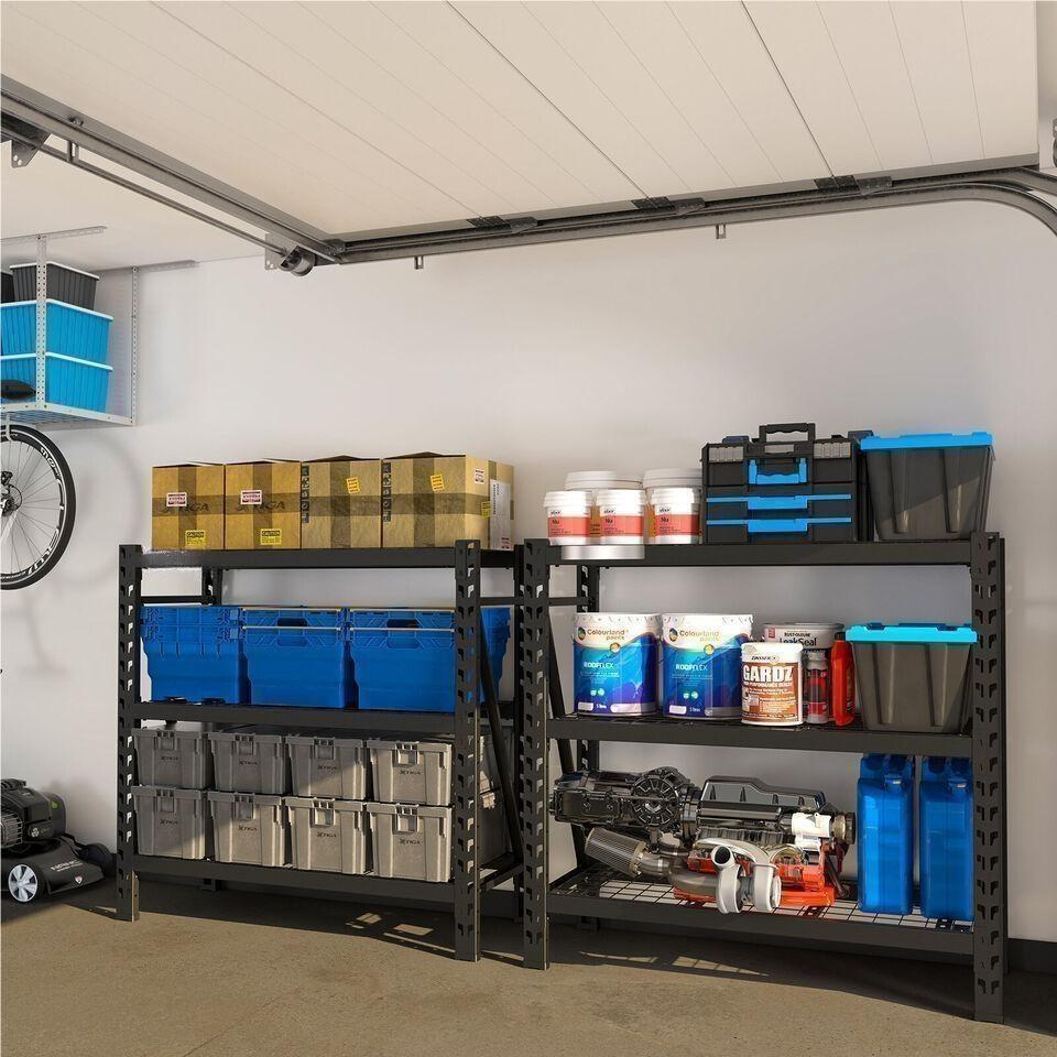 Custom Heavy Duty Shelving 300 Kg Layer Garage 4 Tier Warehouse Storage Metal Stacking Shelf Rack Unit for Warehouse