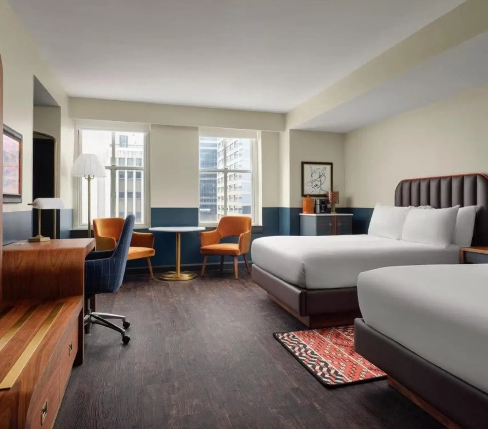 Modern Design Luxury Custom Made Wooden Hotel Bedroom Furniture for 5-Star Hotel