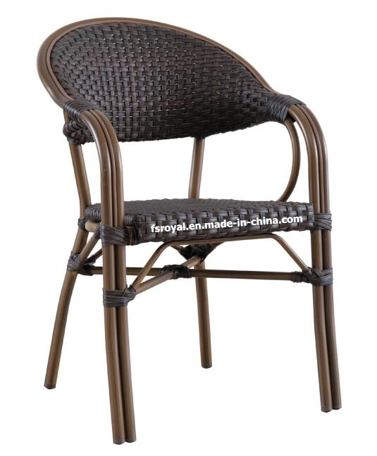 French Style Cafe Bamboo Look Rattan Wicker Chair Table Set Outdoor Restaurant Garden Bistro Patio Dining Furniture