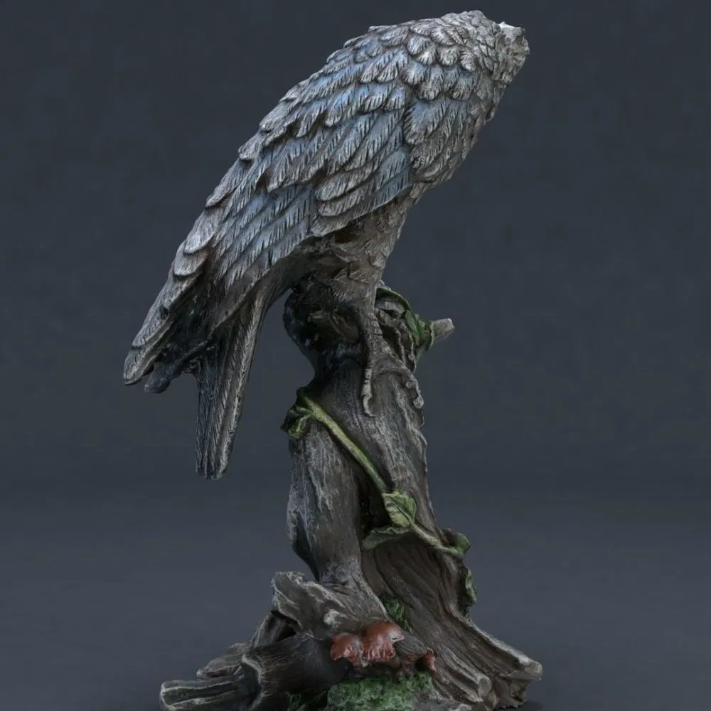 Outdoor Bird Ravens Rest Figurine 2