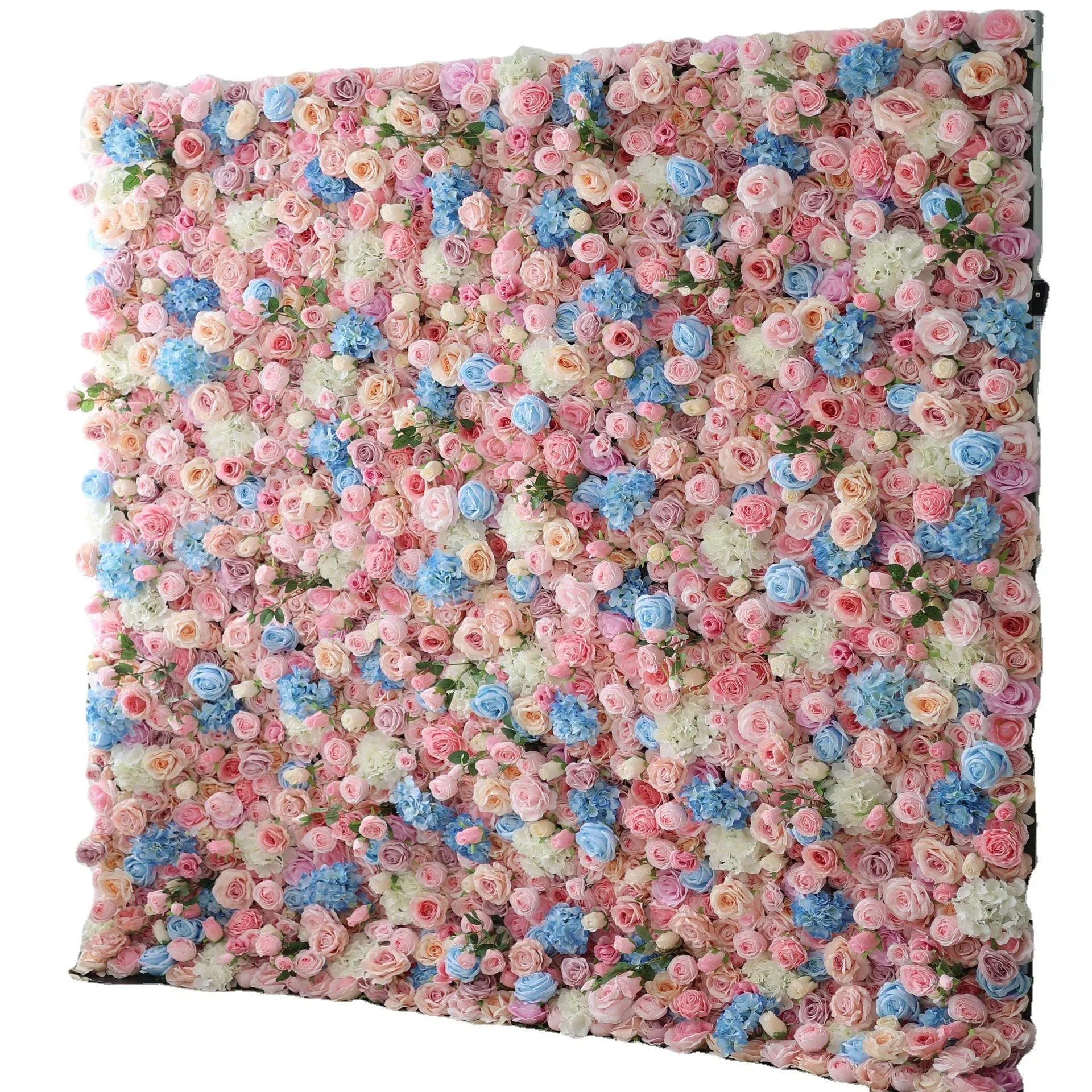 Artificial Flower Wall Background Custom Floral Panel for Wedding Party Background Decoration