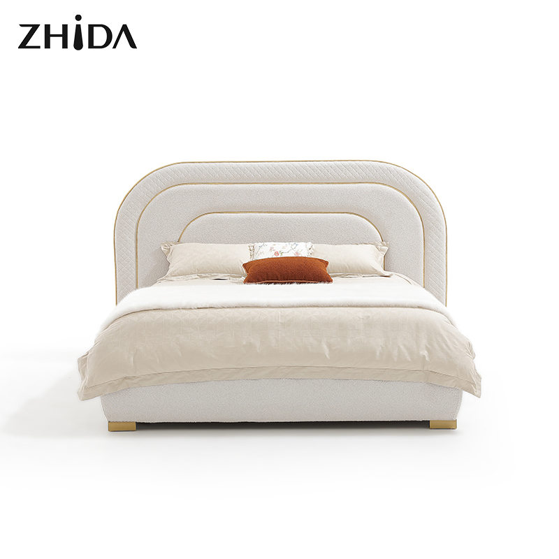 Ferly Hot Selling Luxury Modern Comfortable Furniture Bedroom Bed Upholstered Modern Bed for Bedroom Furniture Bed