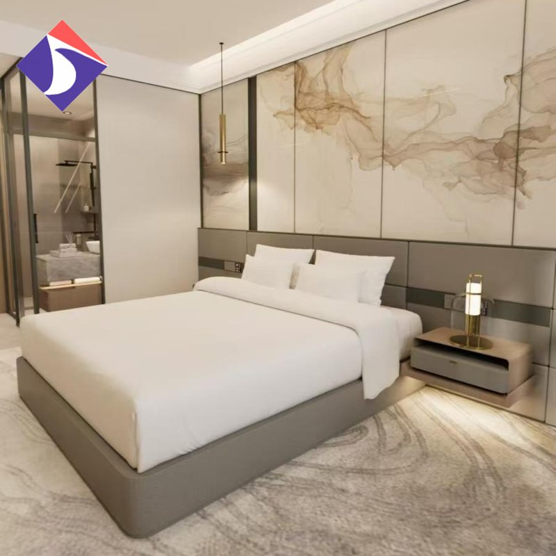 Foshan Factory Project Accept Customized Luxury Modern 5 Star Hotel Bedroom Furniture Set