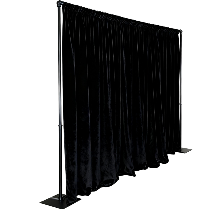 OEM Booths &amp; Exhibitions Custom Stage Pipe and Drape System Fixed Backdrop Curtain/Drape