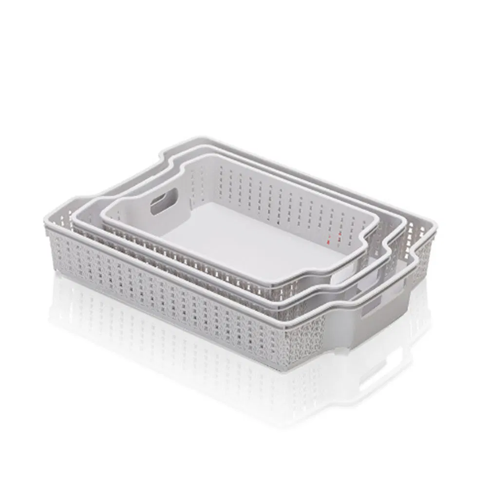 Cross Border Plastic Stackable Desktop Home Sundries Sorting Baskets Storage &amp; Organization
