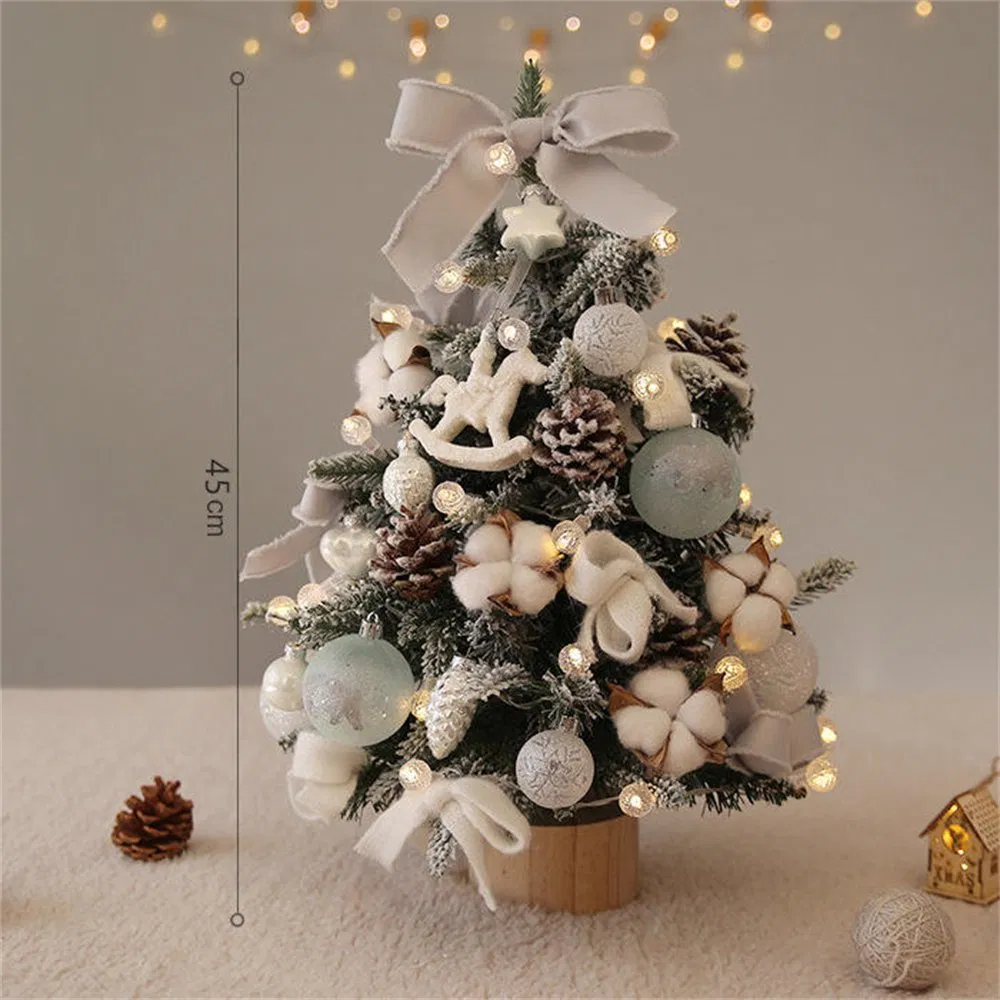 Mini Christmas Tree DIY Sets Ornament Luxury Gifts Home Decor Party Favors
