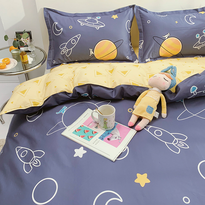 Cartoon Designs Supplier Printed Cheap Cotton Bedding Quilt Cover Home Textile