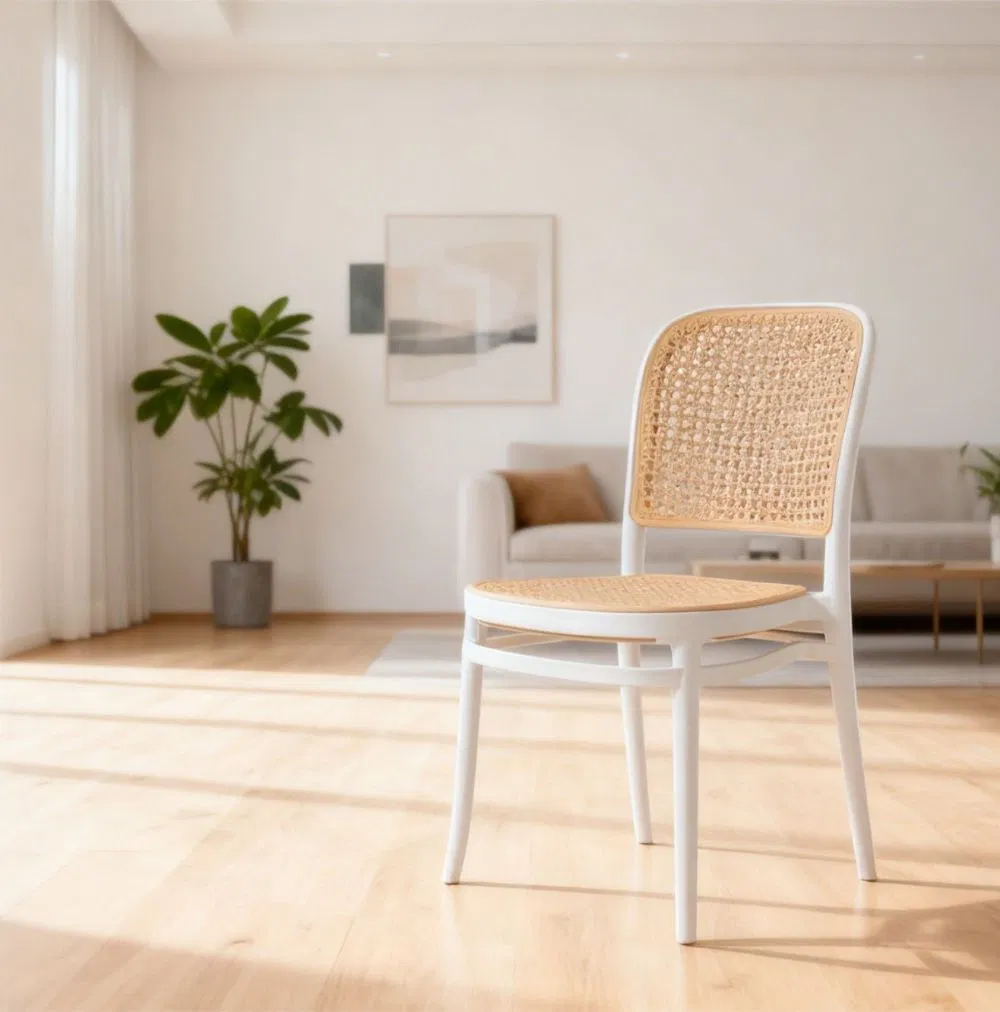 Wholesale Good Quality Stackable Waterproof White Plastic Chair Garden Chair with UV Process Use for Outdoor Furniture