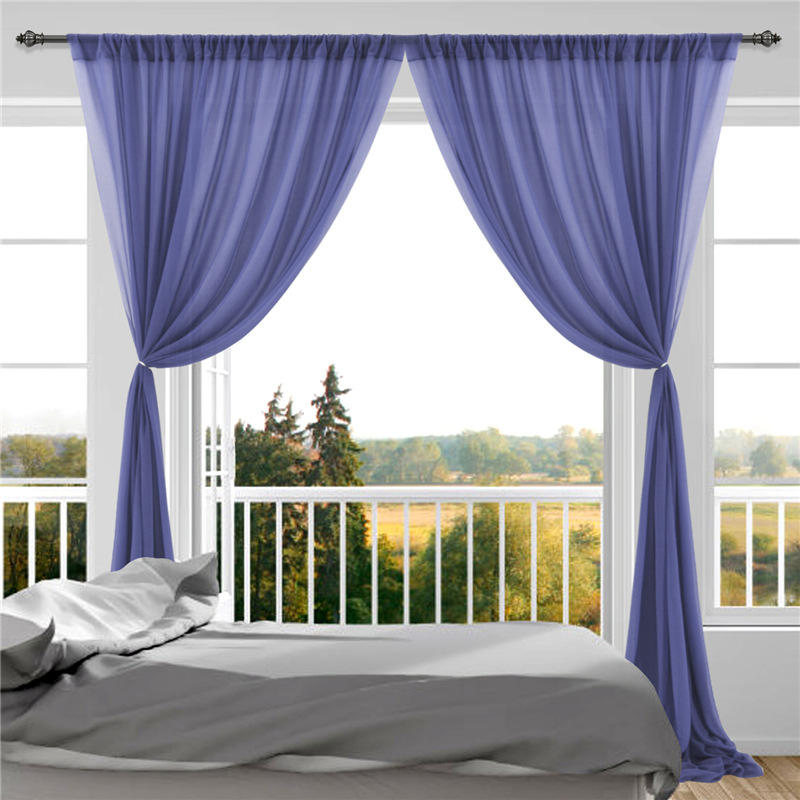 Wholesale Solid Drapes Sheer Curtain Event Wedding Party Outdoor Decoration Backdrop Ceiling Drapes