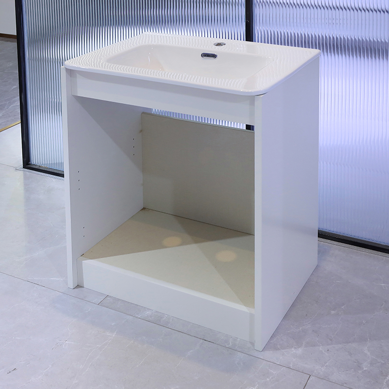 Fashion Design Paint Finished Wave Panel Premium Vanity Unit Bathroom Furniture