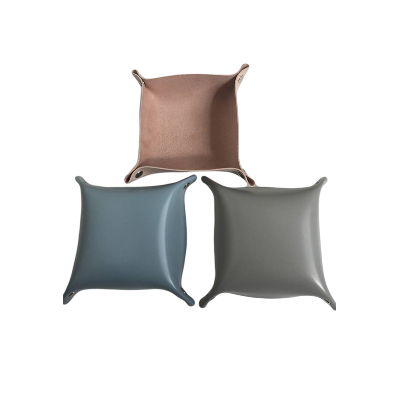 Portable Travel Leather Game Dice Bag Storage Bags Basket Home Organization