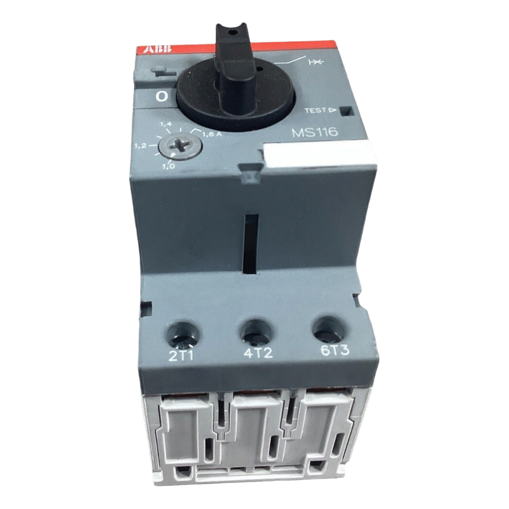 AB-B MS116-1.6 Manual Motor Starter 1.0-1.6A 4B-40 Industrial Control System AB-B MS116-1.6 MANUAL MOTOR STARTER