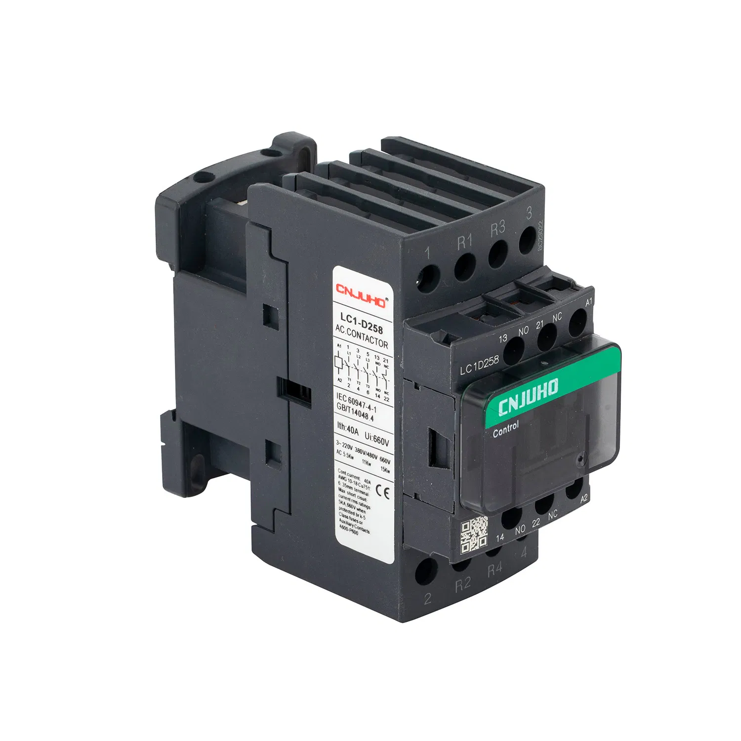 LC1d258m7 4p Magnetic AC Contactor with 2 No and 2 Nc 220V/110V