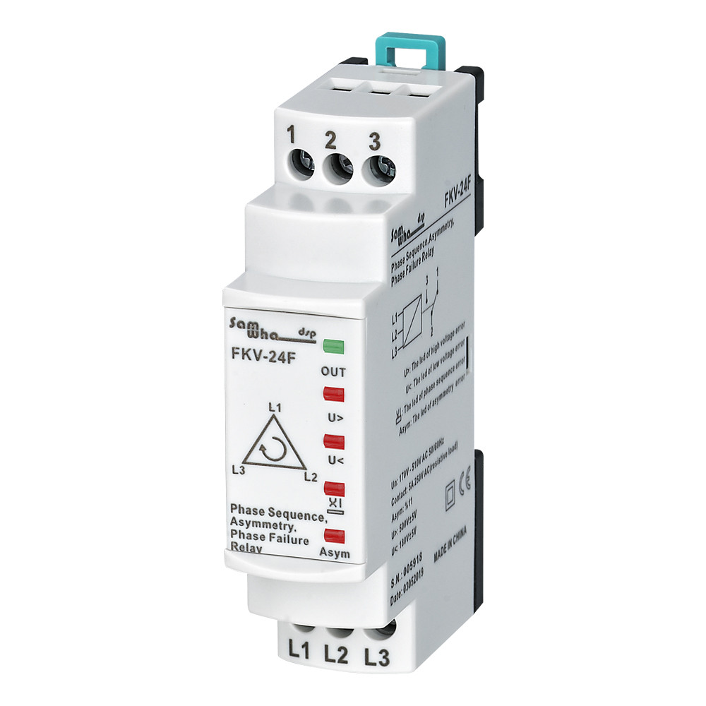 Samwha-dsp Fkv-24f Over&amp;amp Under Volt Phase Failure Digital Failure Phase Protection Relay