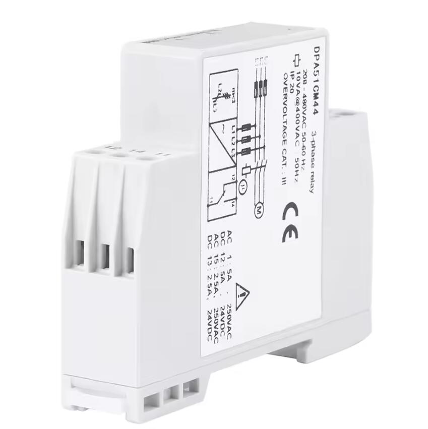 DPA51CM44 3P Phase Failure Relay Solid Phase Sequence Monitoring Relay